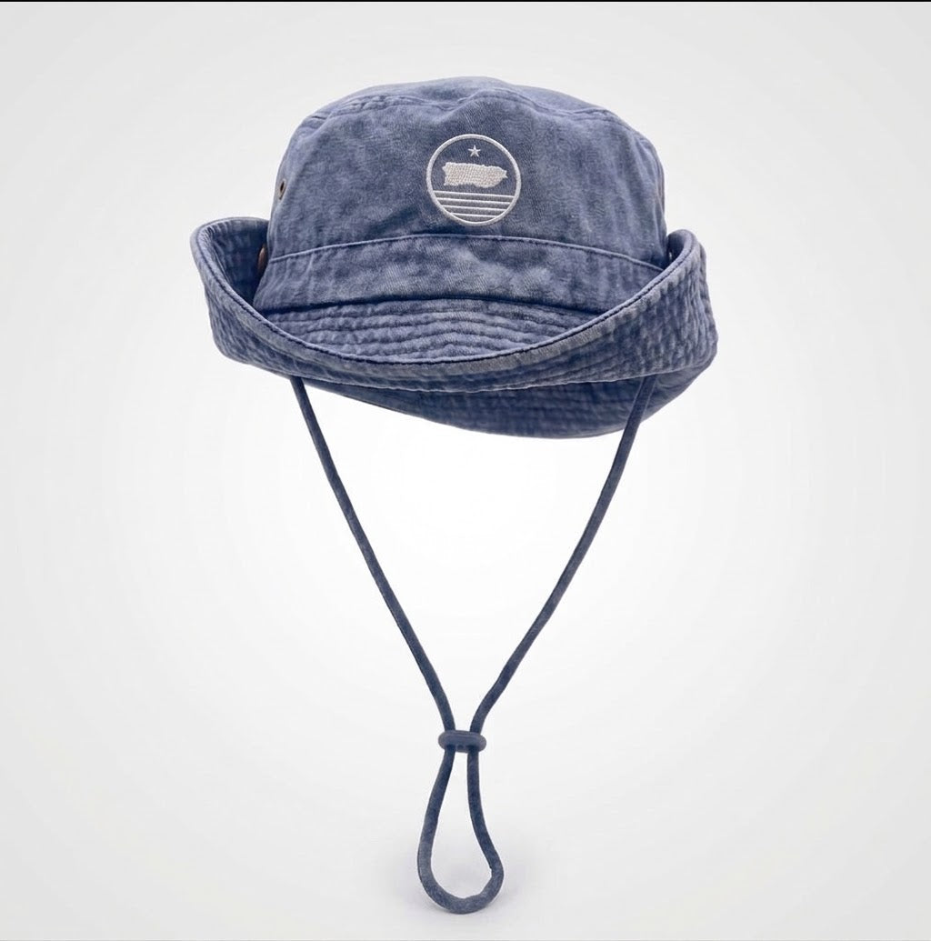 Boricua Boonie Sunset Hat Azul