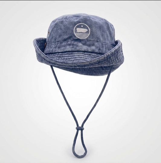 Boricua Boonie Sunset Hat Azul