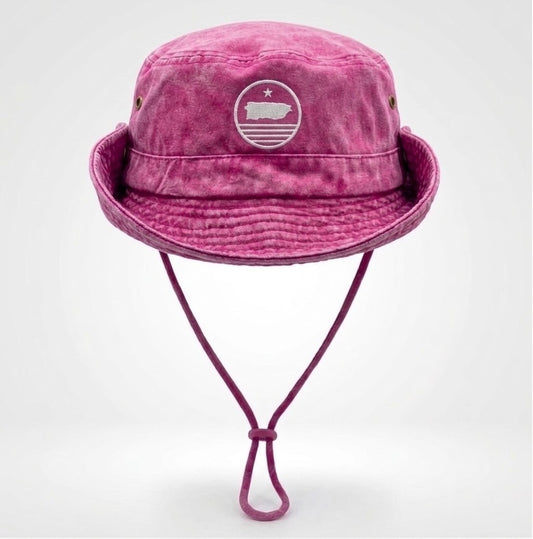 Boricua Sunset Bonnie Hat Fucsia