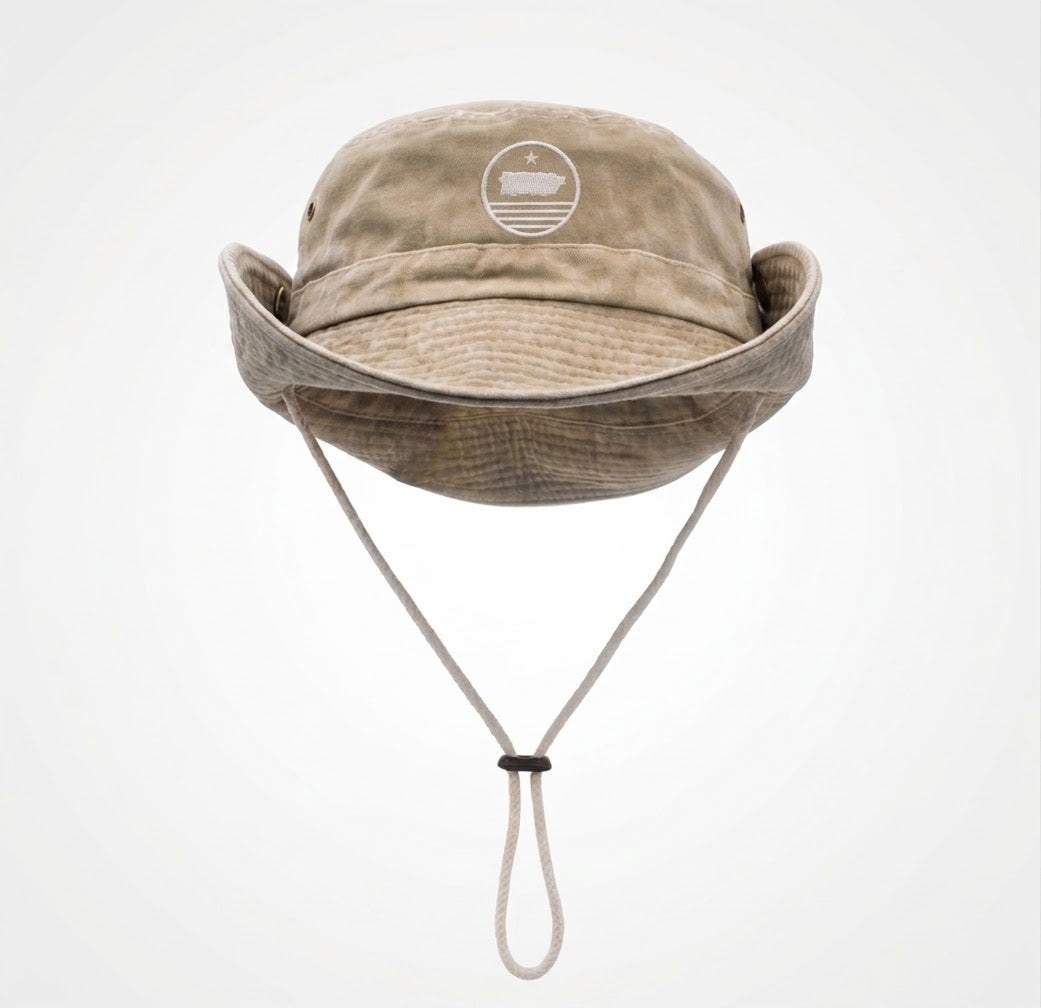 Boricua Boonie Sunset Hat Crema
