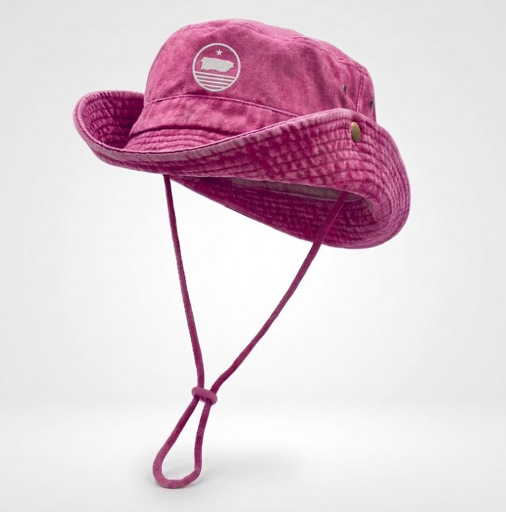 Boricua Sunset Bonnie Hat Fucsia