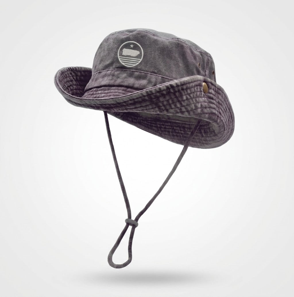 Boricua Sunset Boonie Hat Negro