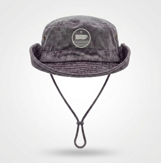 Boricua Sunset Boonie Hat Negro